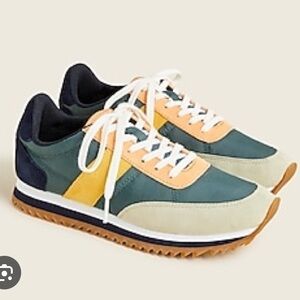 J. Crew color block trainers